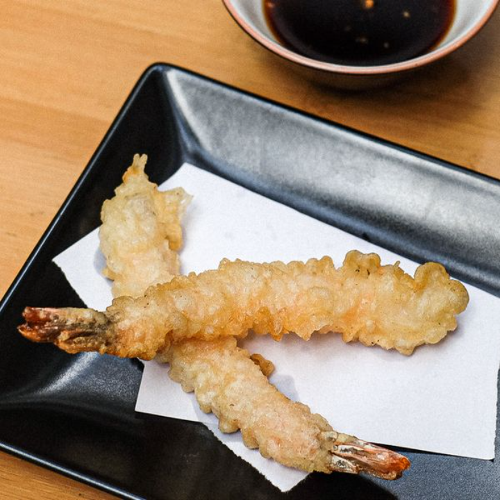 Ebi à la carte. 2 peças de camarão em tempura. 6.5 EUR. Japanese, Sushi, Asian